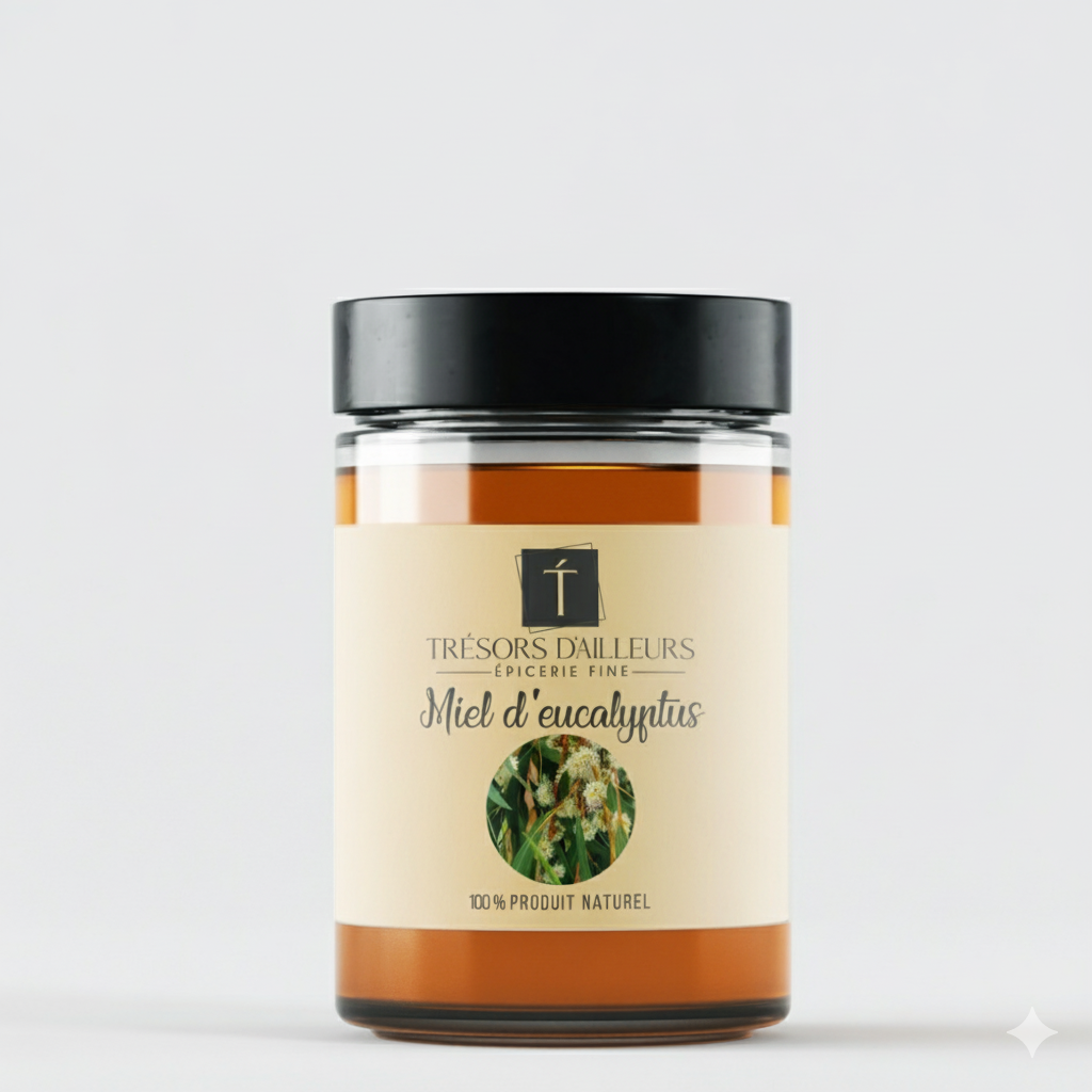 MIEL D’EUCALYPTUS 250G – FRAÎCHEUR BOISÉE & RESPIRATION APAISÉE