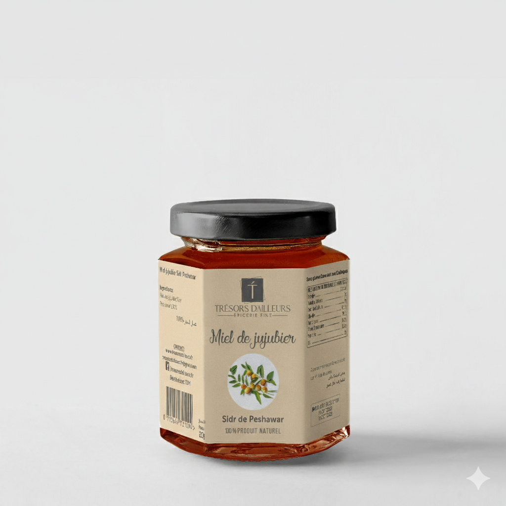 MIEL DE JUJUBIER DU PAKISTAN 150g – Miel rare de Sidr, originaire de Peshawar