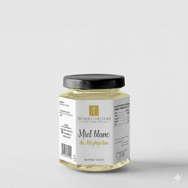 MIEL BLANC DU KIRGHIZISTAN 150g – Miel rare et crémeux de sainfoin