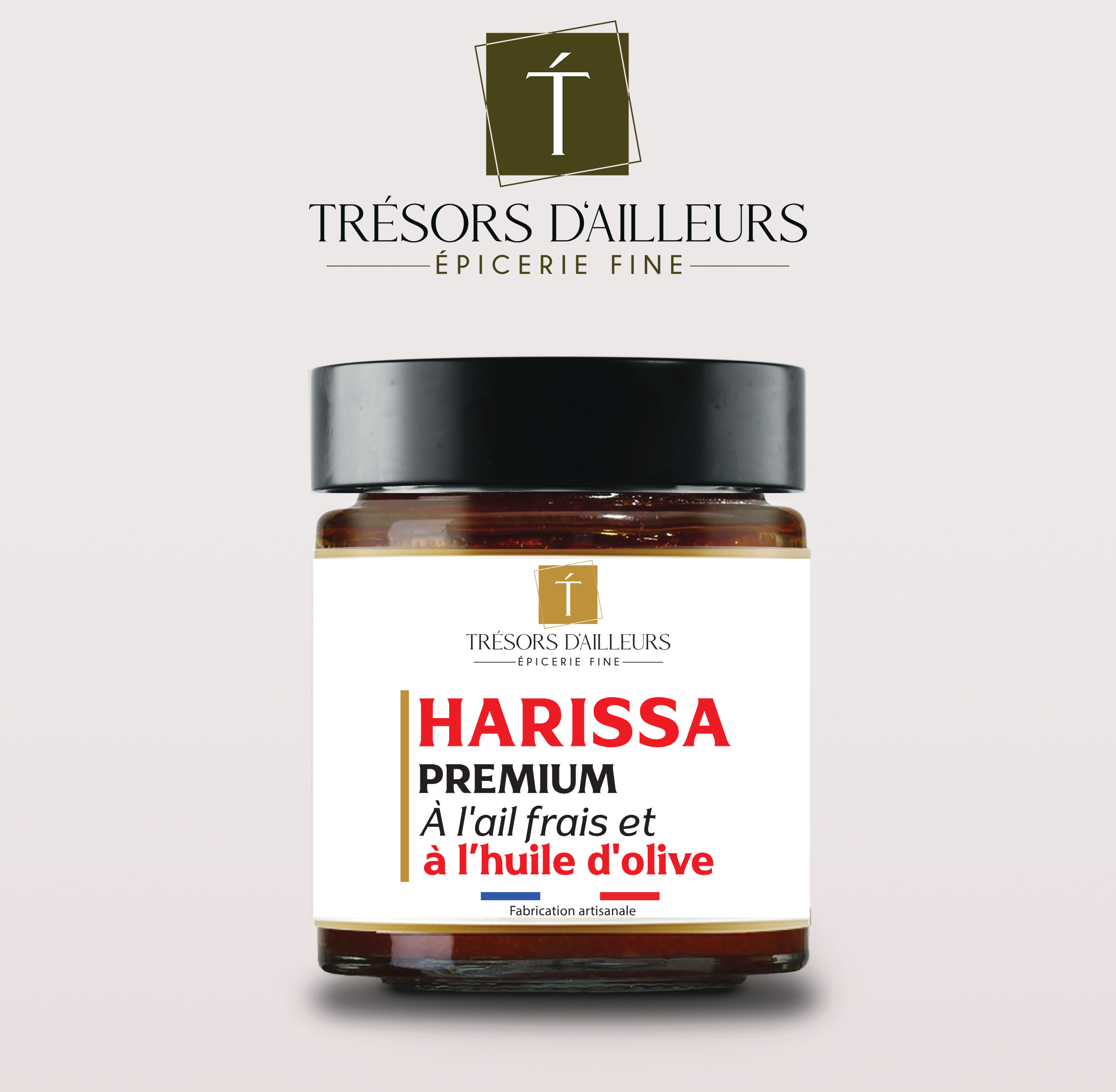 Harissa Premium à l'Ail Frais et à l'Huile d'Olive 190g