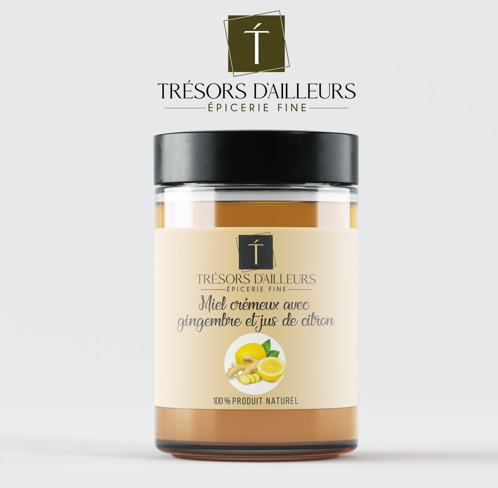 Miel au Gingembre et jus de Citron 250g