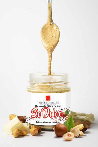 SO DULCE – Pâte à tartiner aux noisettes et praliné maison