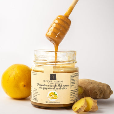 MIEL AU GINGEMBRE & CITRON – Énergie naturelle & digestion apaisée
